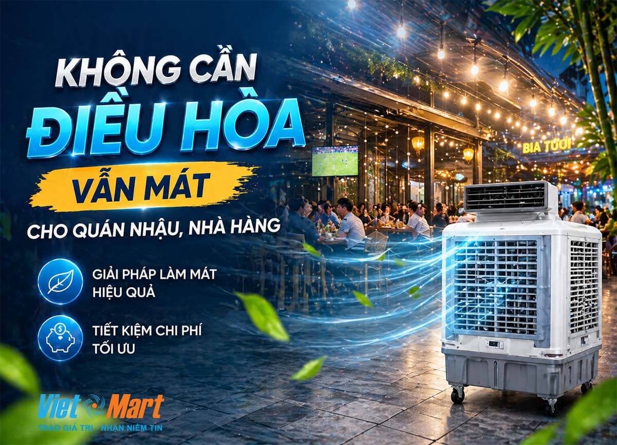 Không Cần Điều Hòa – Vẫn Mát Cho Quán Nhậu, Nhà Hàng: Giải Pháp Làm Mát Hiệu Quả, Tiết Kiệm Chi Phí Tối Ưu