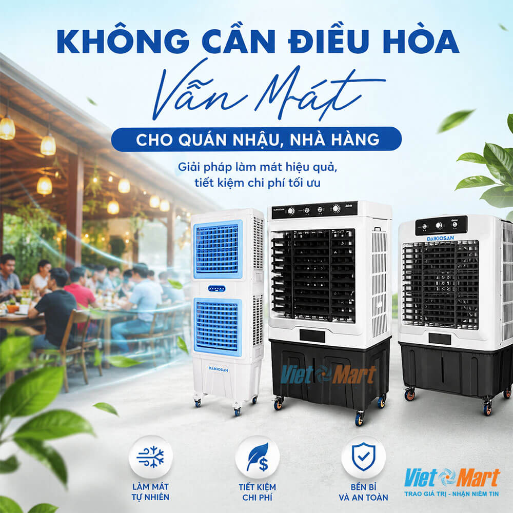 Không Cần Điều Hòa – Vẫn Mát Cho Quán Nhậu, Nhà Hàng: Giải Pháp Làm Mát Hiệu Quả, Tiết Kiệm Chi Phí Tối Ưu