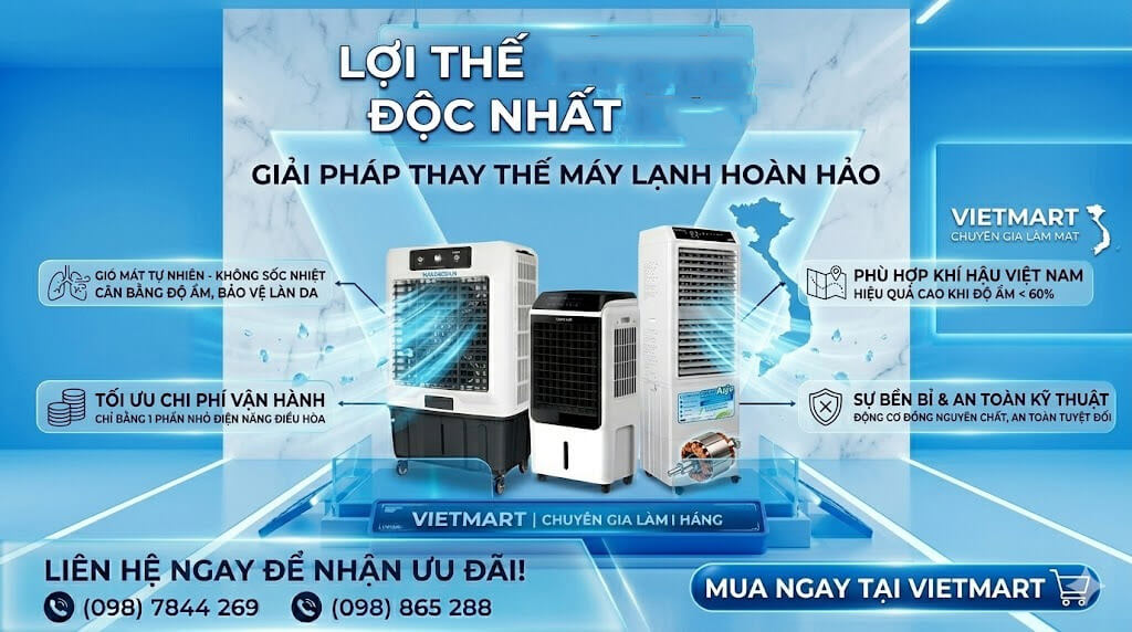 Quạt điều hòa hơi nước có mát không
