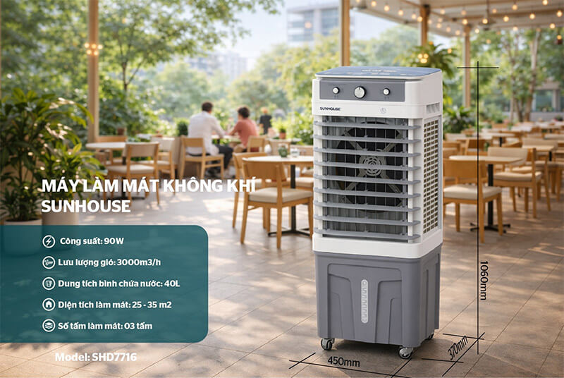Máy làm mát không khí Sunhouse SHD7716