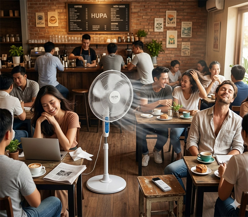 Quạt cây đứng Hupa DU1602