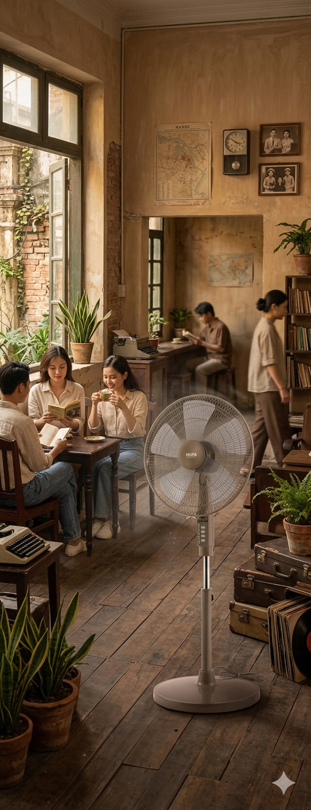 Quạt cây đứng Hupa DU1603