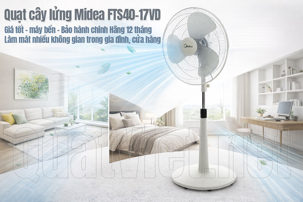 Quạt cây lửng Midea FTS40-17VD