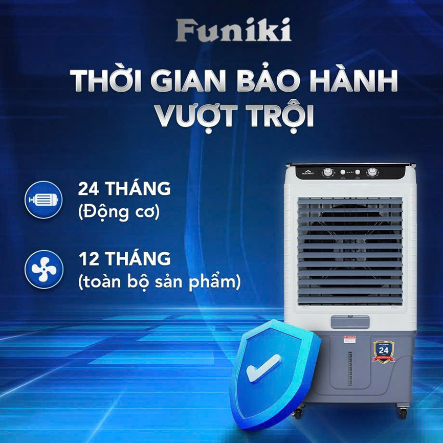 Quạt điều hòa Funiki FC0112TN với thời gian bảo hành 24 tháng vượt trội