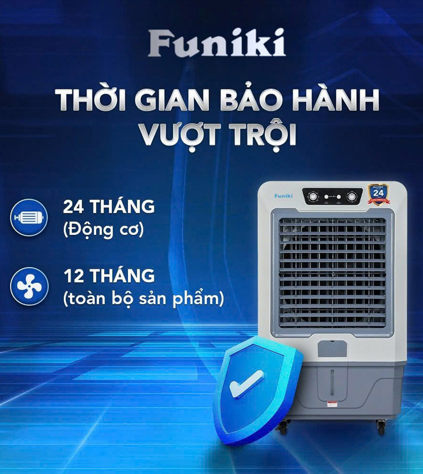 Quạt điều hòa hơi nước làm mát không khí Funiki FC0711TN có thời gian bảo hành chính hãng lâu dài tại Việt Nam