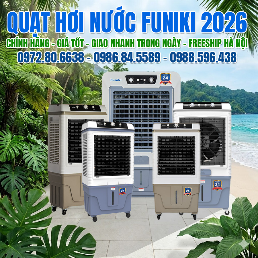 Quạt điều hòa hơi nước làm mát không khí Funiki - Hàng Việt Nam chất lượng tốt giá tốt
