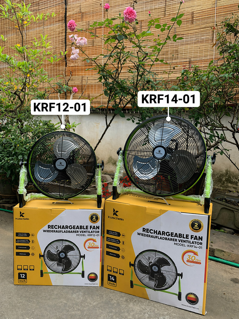 Quạt tích điện Kuscheln KRF14-01