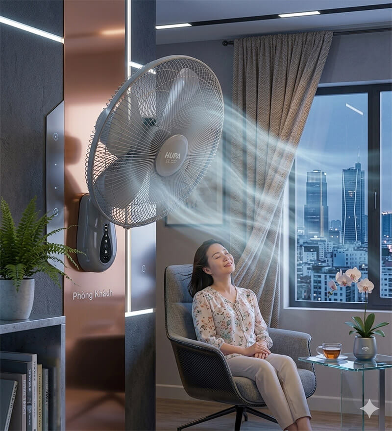 Quạt treo tường Hupa TN1808