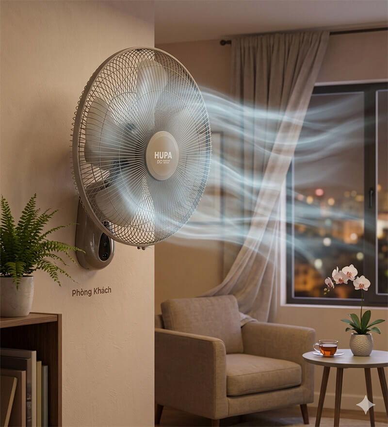 Quạt treo tường Hupa TN1808