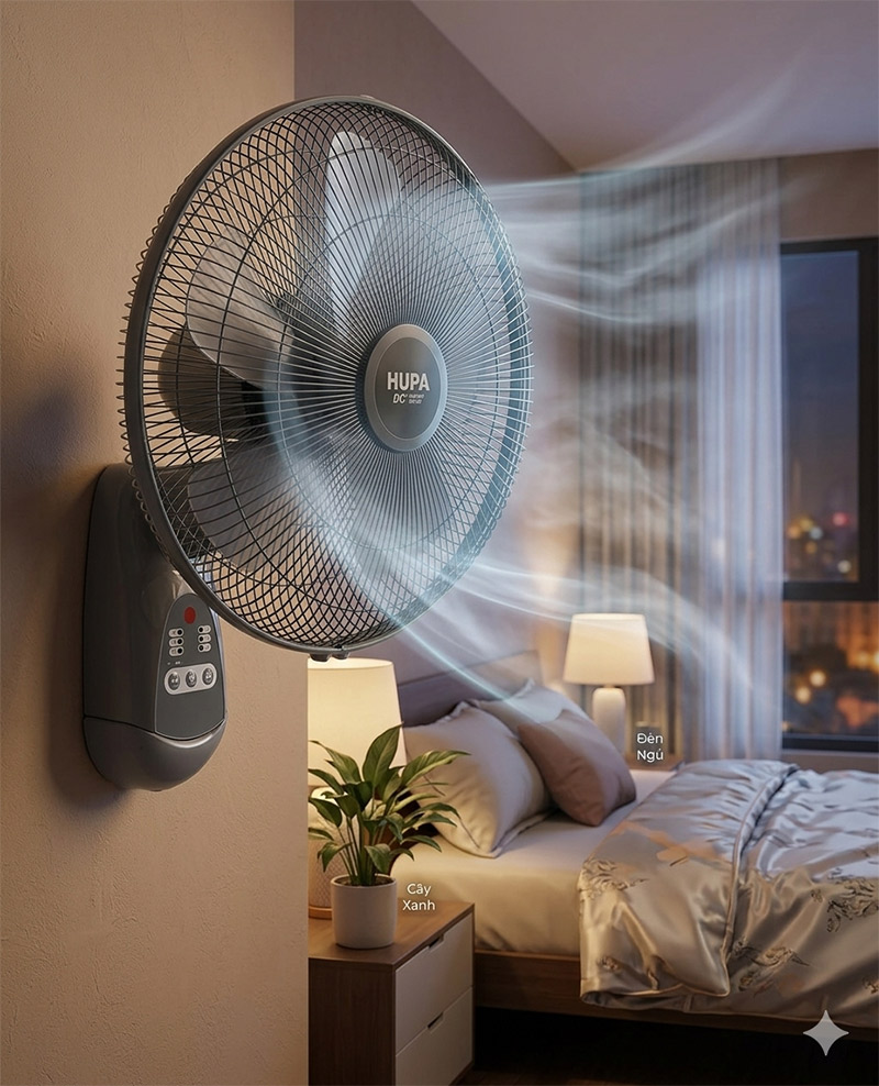 Quạt treo tường Hupa TR1601