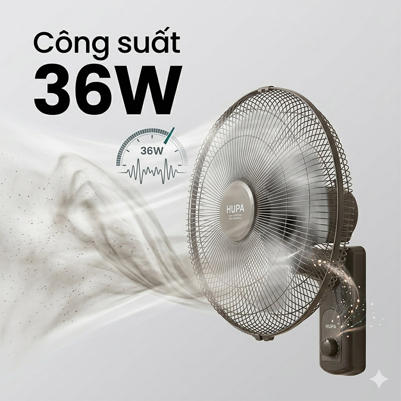 Quạt treo tường Hupa TR1602