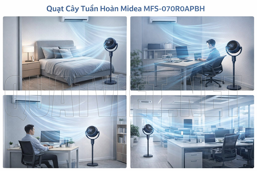 Quạt Cây Tuần Hoàn Midea MFS-070R0APBH