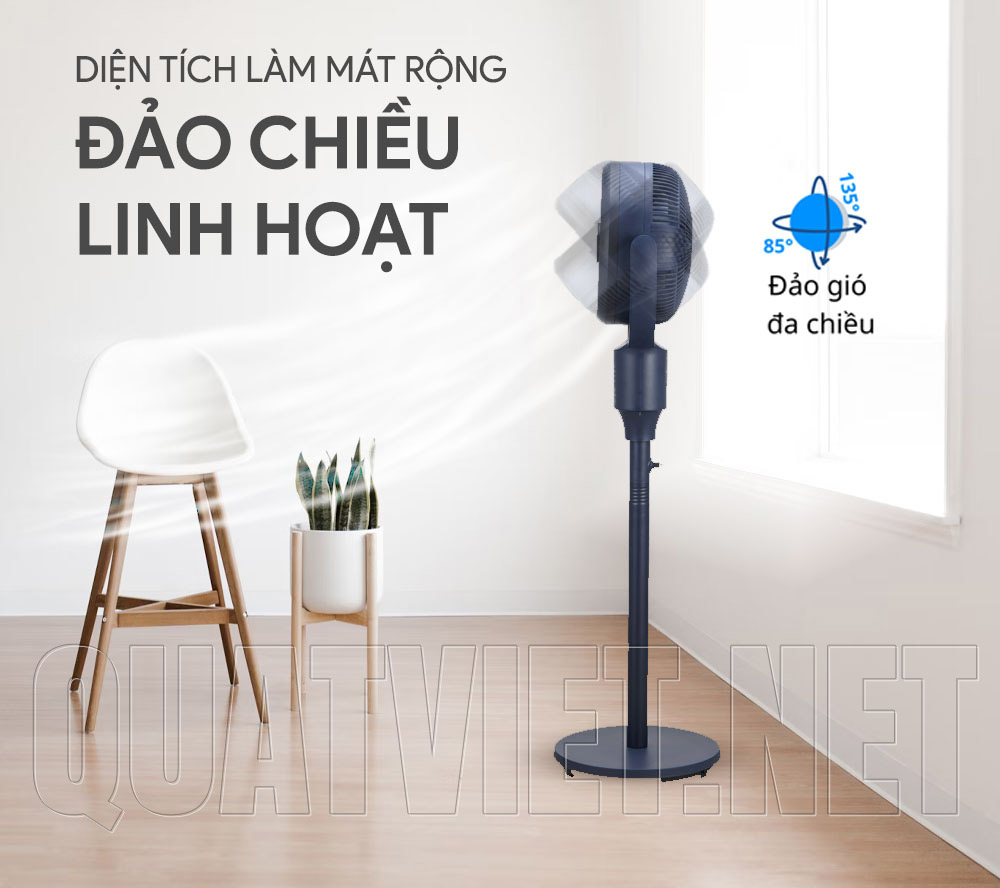 Quạt Cây Tuần Hoàn Midea MFS-070R0APBH đảo chiều linh hoạt