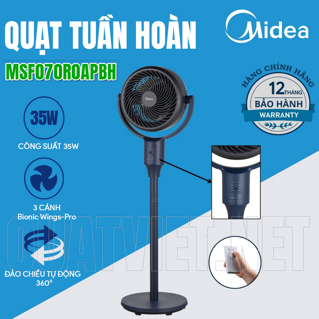 Những tính năng của Quạt Cây Tuần Hoàn Midea MFS-070R0APBH