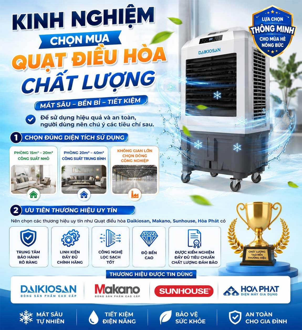 Kinh nghiem chon mua quat dieu hoa chat luong
