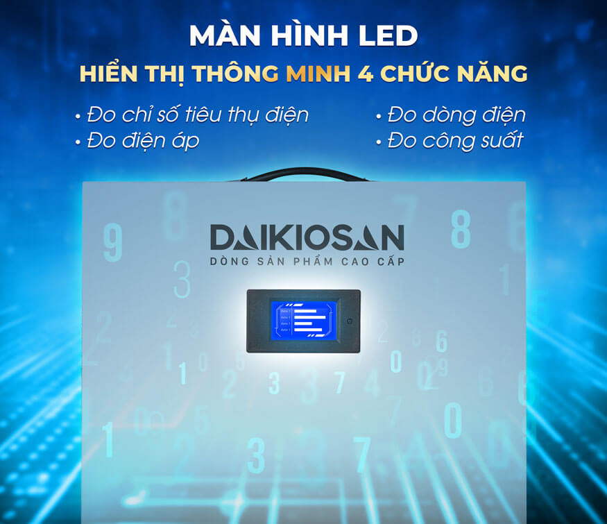 Thiết bị chống giật Daikiosan đèn led hiển thị