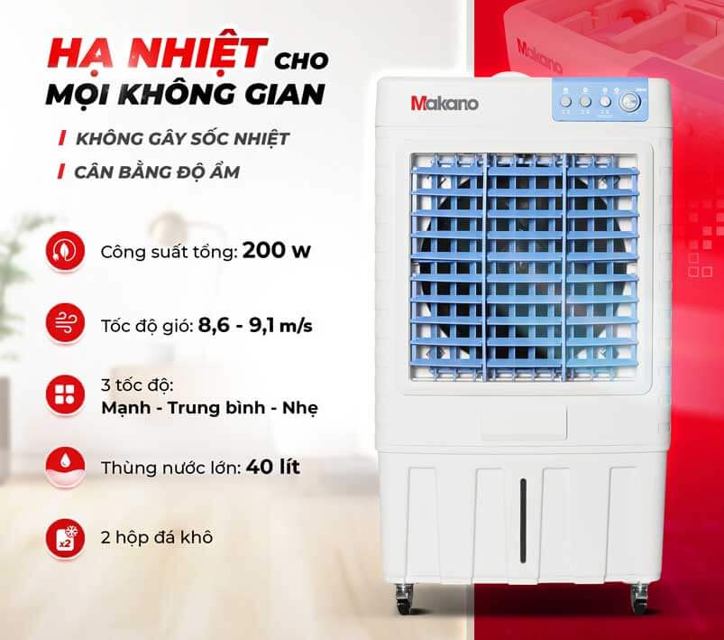 Quạt điều hòa hơi nước Makano MM103