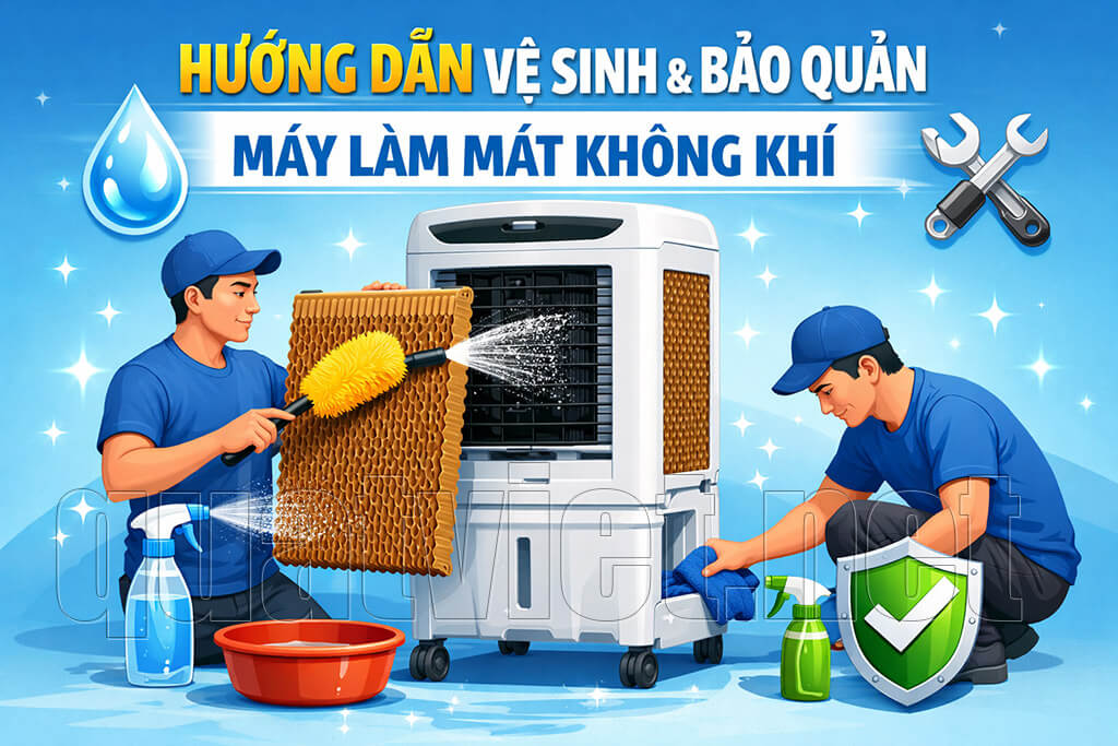 Hướng Dẫn Vệ Sinh & Bảo Quản Máy Làm Mát Không Khí Đúng Cách