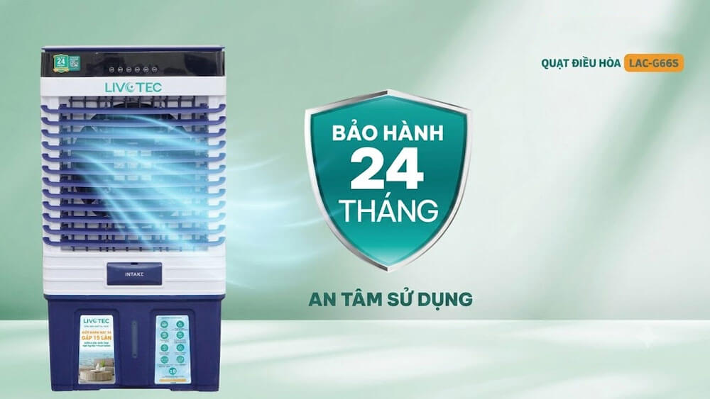 Quạt điều hòa Livotec LAC-G66S chính hãng bảo hành 24 tháng an tâm sử dụng.