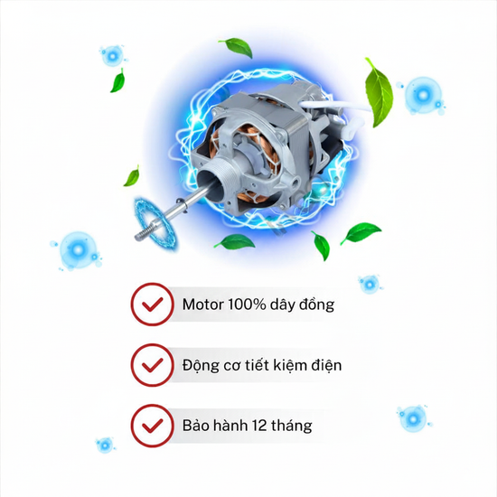 Động cơ của Quạt cây lửng Tico LB400