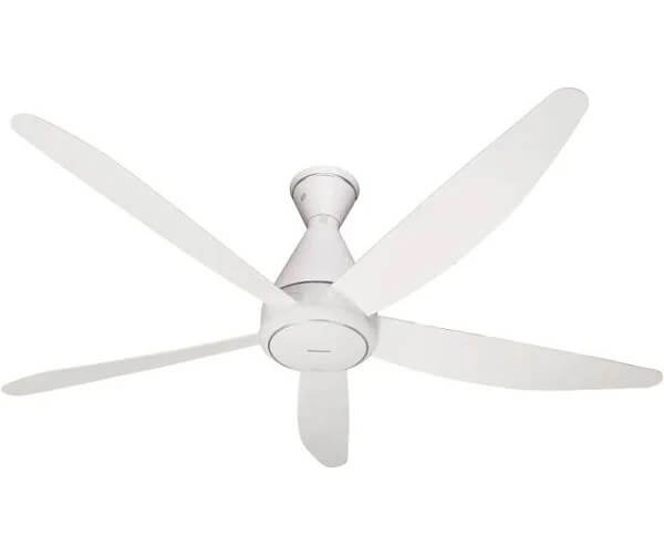 Quạt trần Panasonic 5 cánh F-60GDS-WS 40W Động cơ DC bạc đạn vận hành êm ái, tiết kiệm điện năng trong quá trình sử dụng.