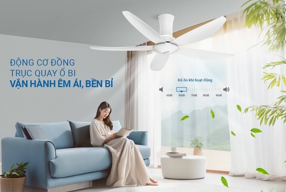 Quạt trần 5 cánh sunhouse apex apf7669w 10 QUẠT TRẦN 5 CÁNH SUNHOUSE APEX APF7669W